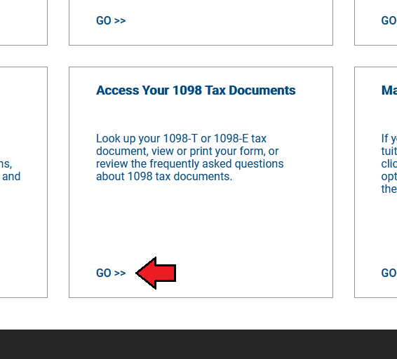 Access Your 1098 Tax Documents