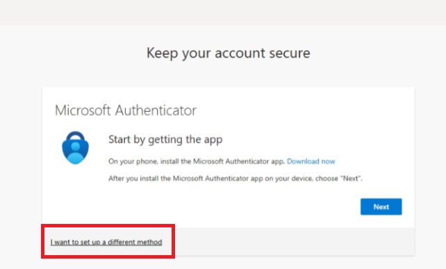 Setup different method