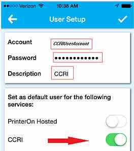 Personal Printing Mobile - Configure User Accounts