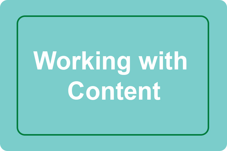 Learn How to Add Content