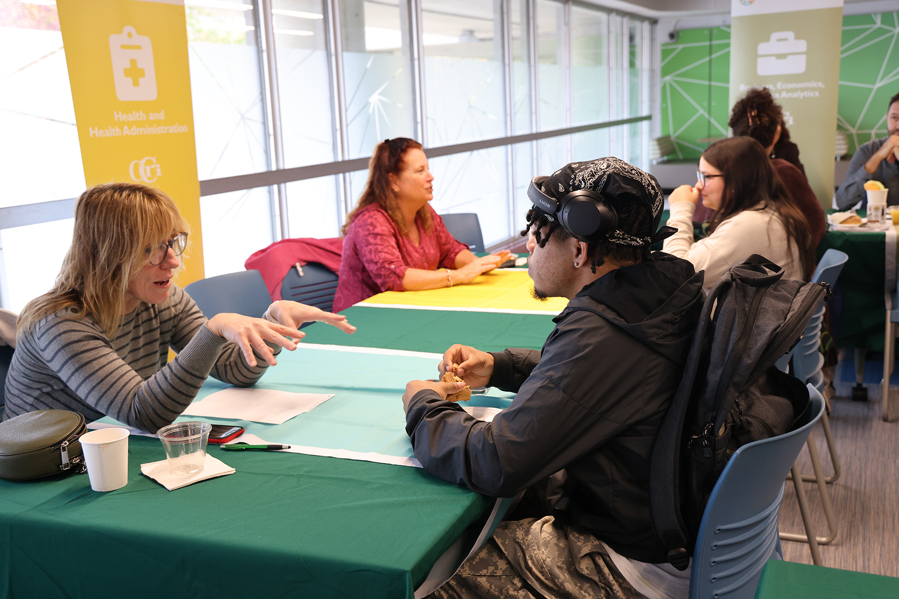 Employers talk to students at Warwick Path Day